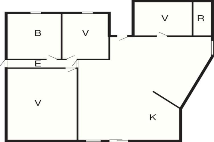 6 Person Holiday Home In エーベルトフト エクステリア 写真
